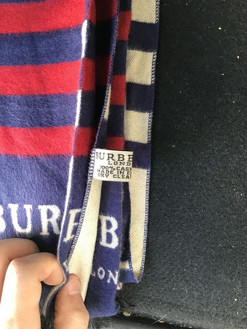 BURBERRY　バーバリー　マフラー　カシミア100％　美品