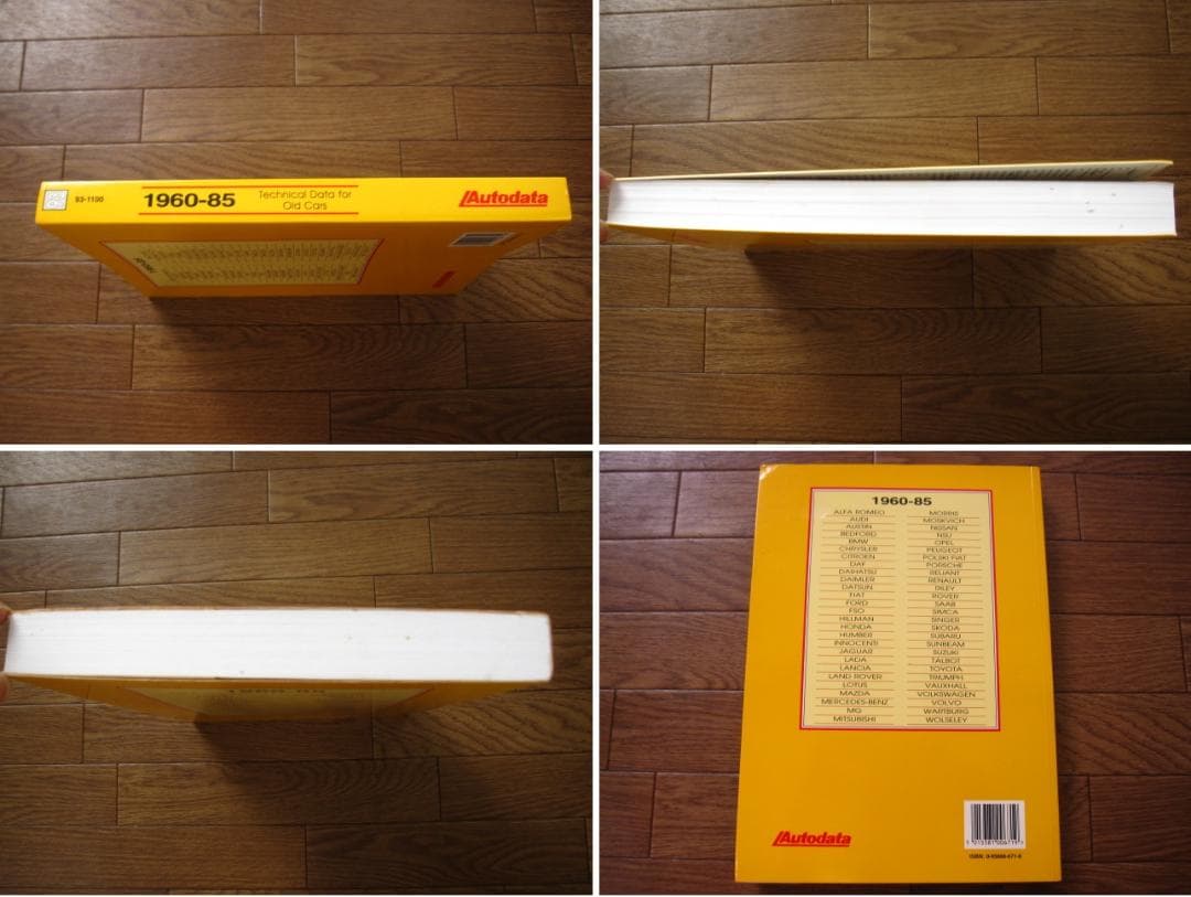 洋書 1960-85 Technical Data for Old Cars