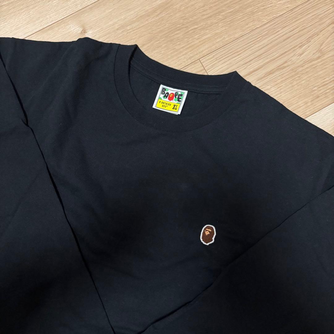 メンズXLサイズ！　BAPE ロンT A BATHING APE