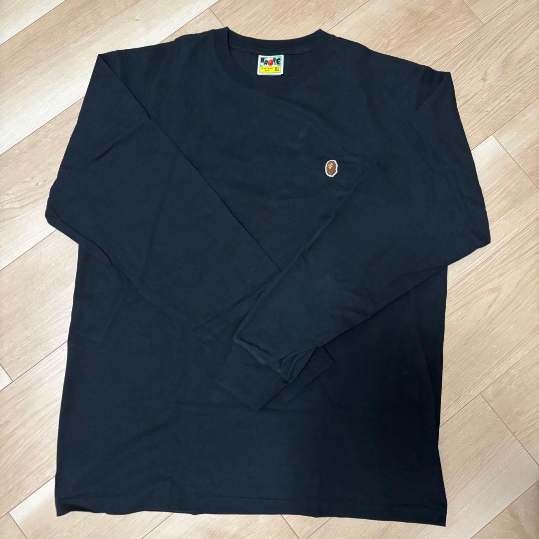 メンズXLサイズ！　BAPE ロンT A BATHING APE