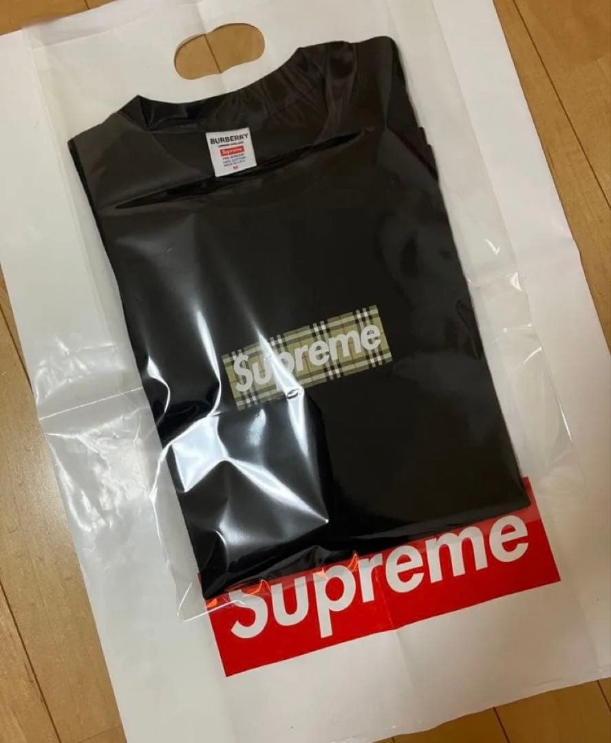 Supreme Burberry Box Logo Tee バーバリー