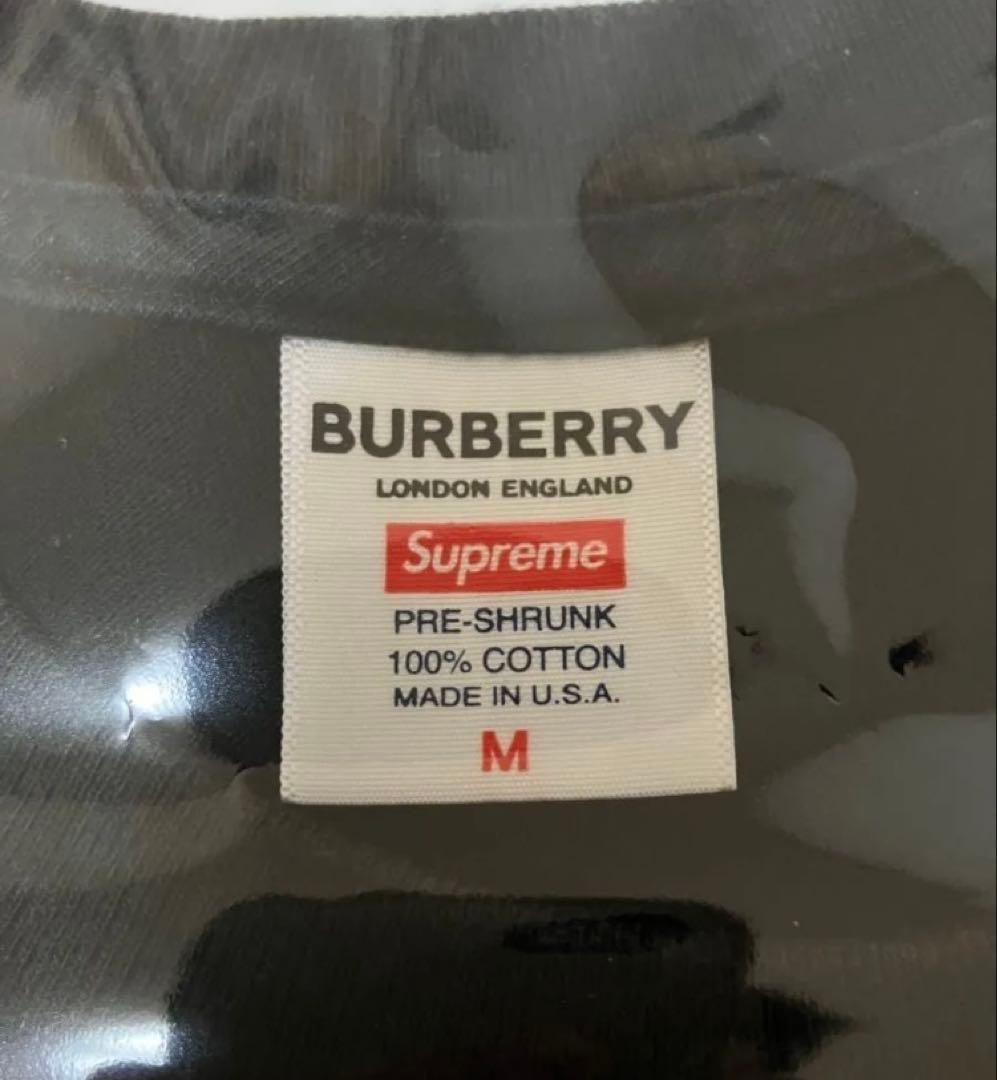 Supreme Burberry Box Logo Tee バーバリー