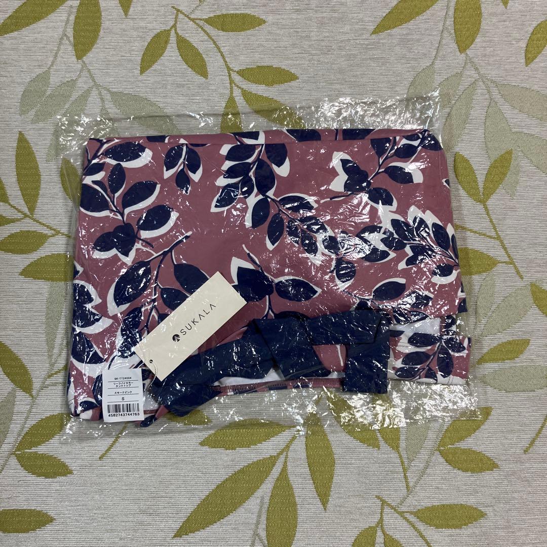 【SUKALA】リーフバイカラータンクトップ スモークピンクS