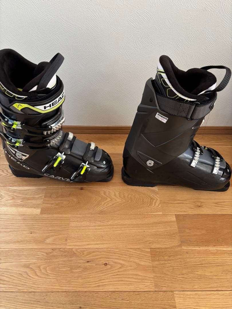 HEAD スキー ブーツ ブラック バッグ付き 27-27.5cm
