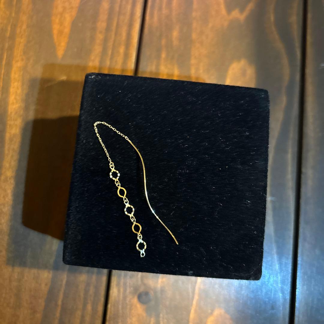 Ｋ18ゴールド チェーン ロングピアス「最終値下げ」