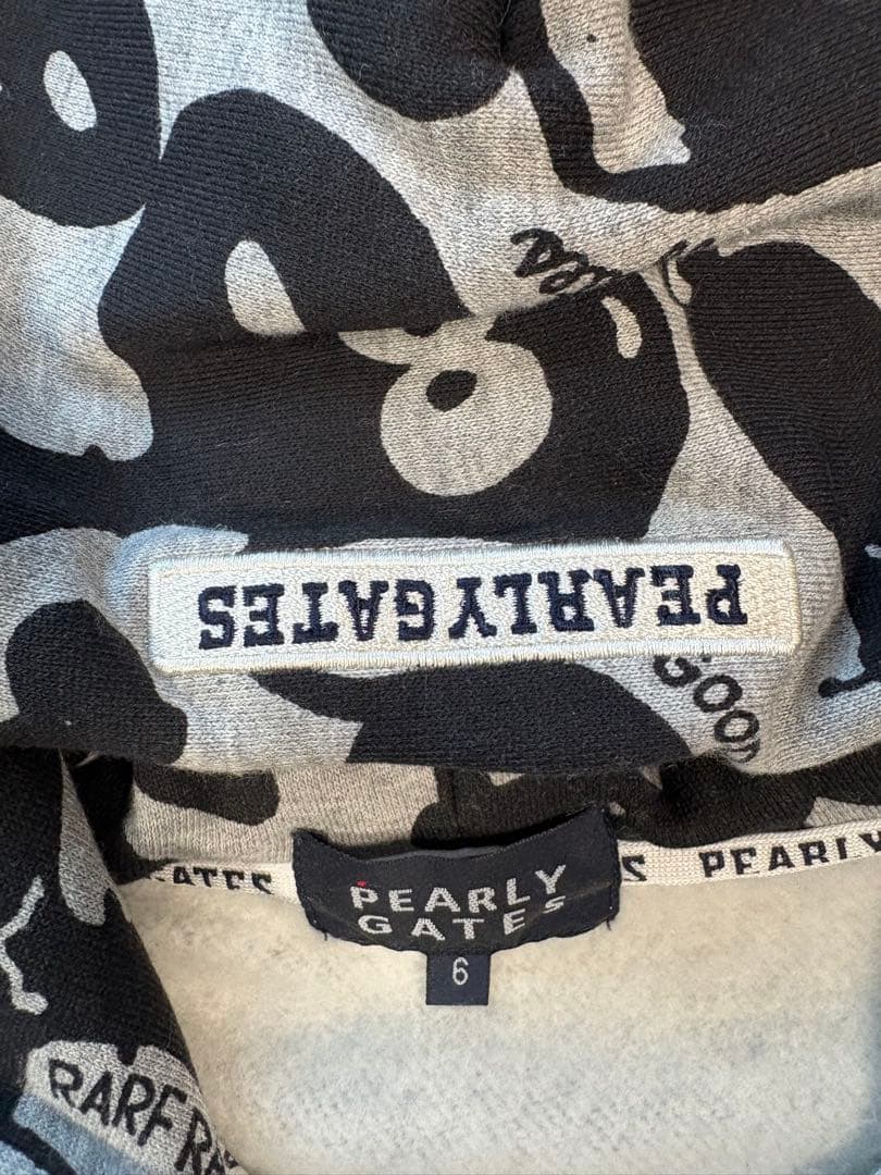 【美品】PEARLY GATES スヌーピー柄フーディ サイズ6