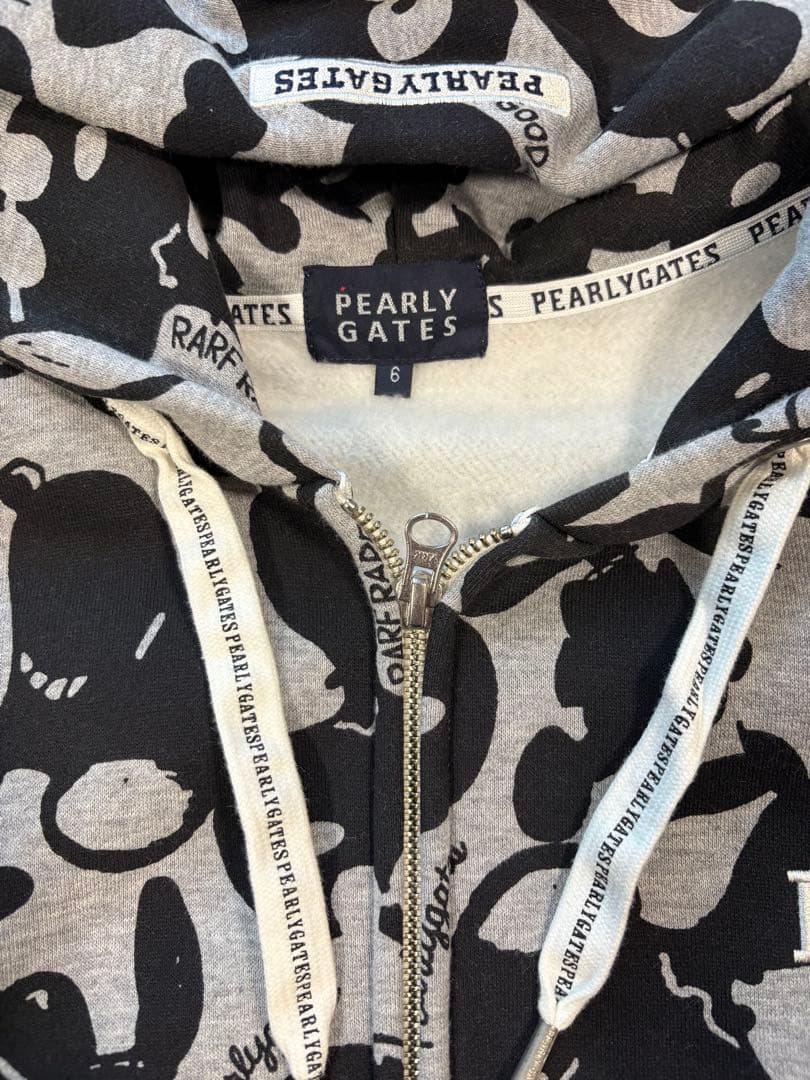 【美品】PEARLY GATES スヌーピー柄フーディ サイズ6