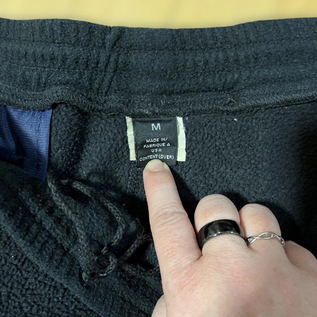 90s patagonia フリースパンツ usa Mサイズ 黒 ブラック