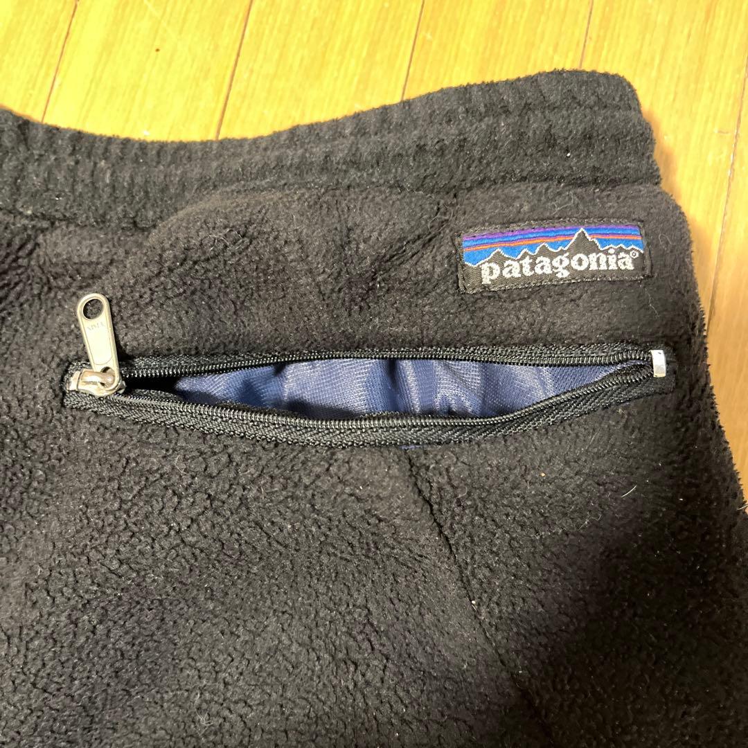 90s patagonia フリースパンツ usa Mサイズ 黒 ブラック