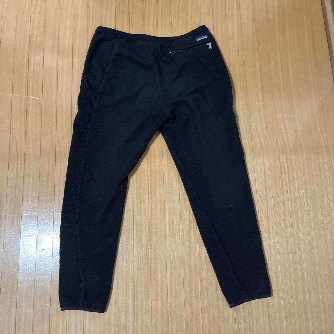 90s patagonia フリースパンツ usa Mサイズ 黒 ブラック
