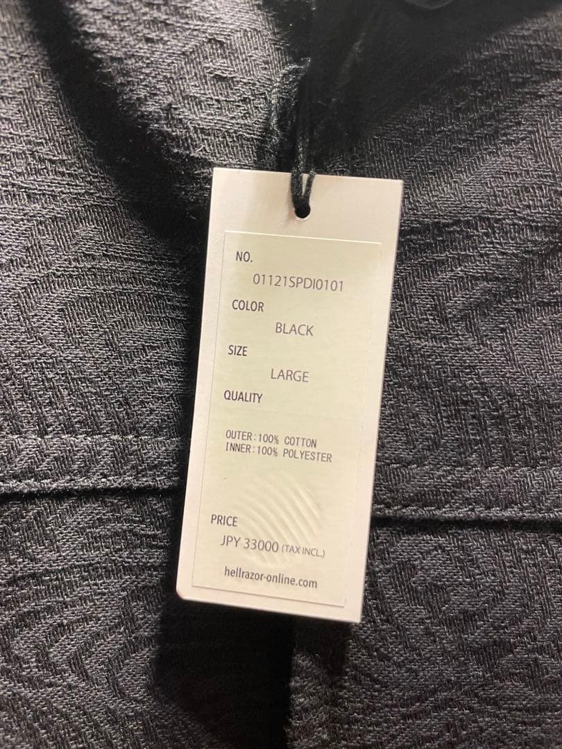 Dickies Hellrazorブラック ノーカラージャケット Lサイズ