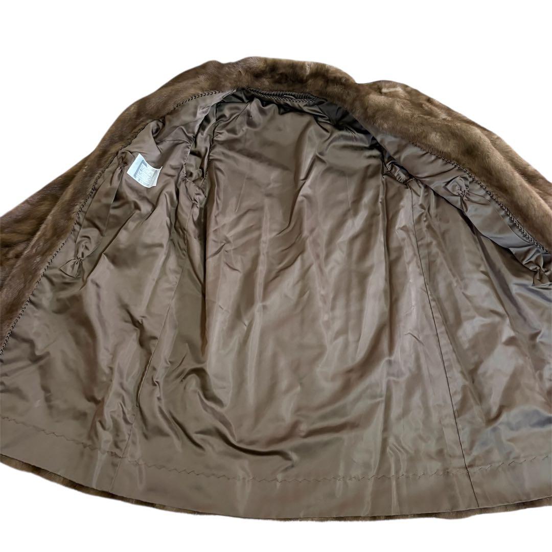 ✨良品✨SAGA MINK ロングコート 毛皮 リアルファー 高級 サガミンク