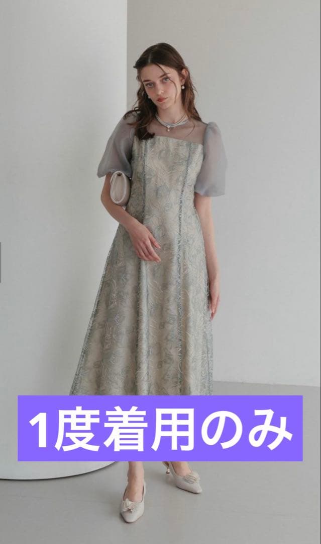 Dorry Doll ドリードール ニュアンスフラワーレースドレス グリーン