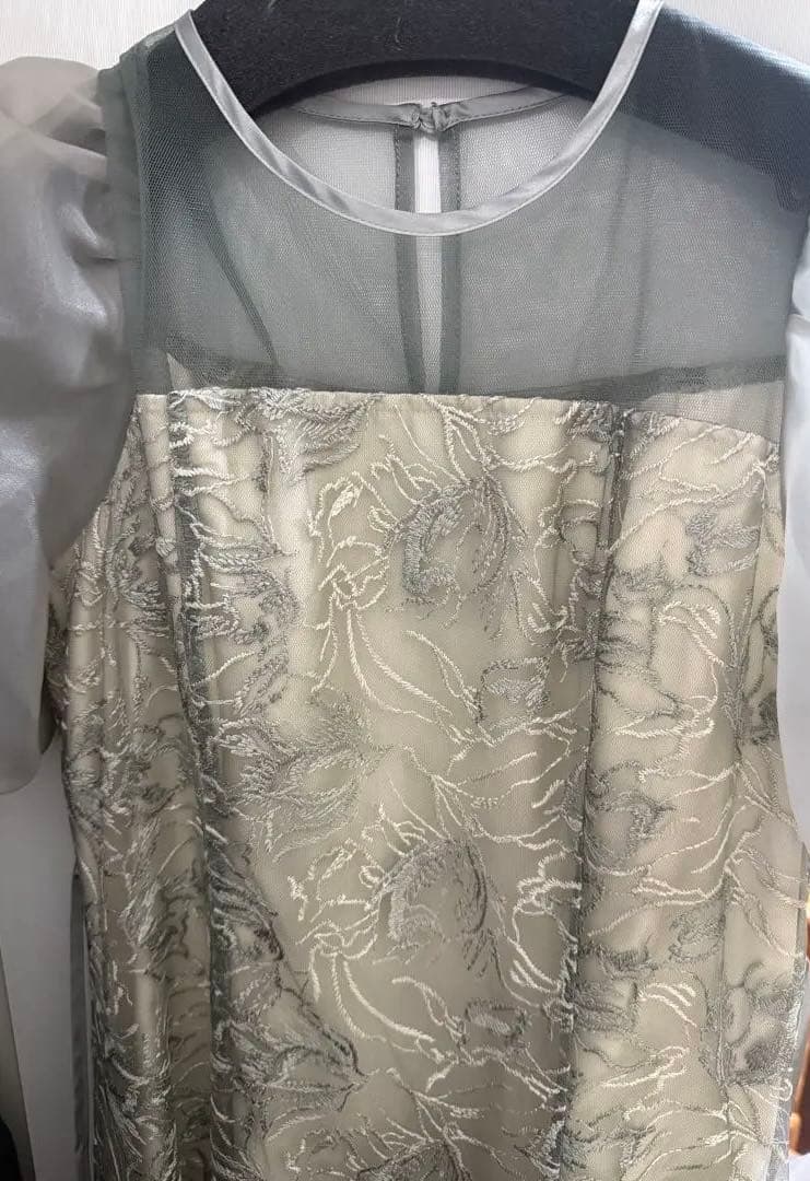 Dorry Doll ドリードール ニュアンスフラワーレースドレス グリーン