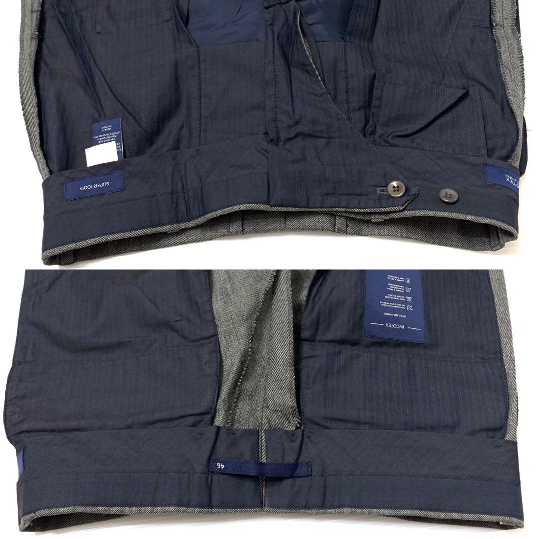 ●極美品 incotex SUPER100s 46 ポルトガル製 100％ウール