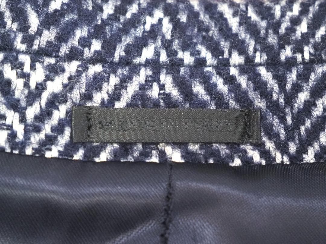 アレキサンダーマックィーン 11AWヘリンボーンツイードチェスターコート46