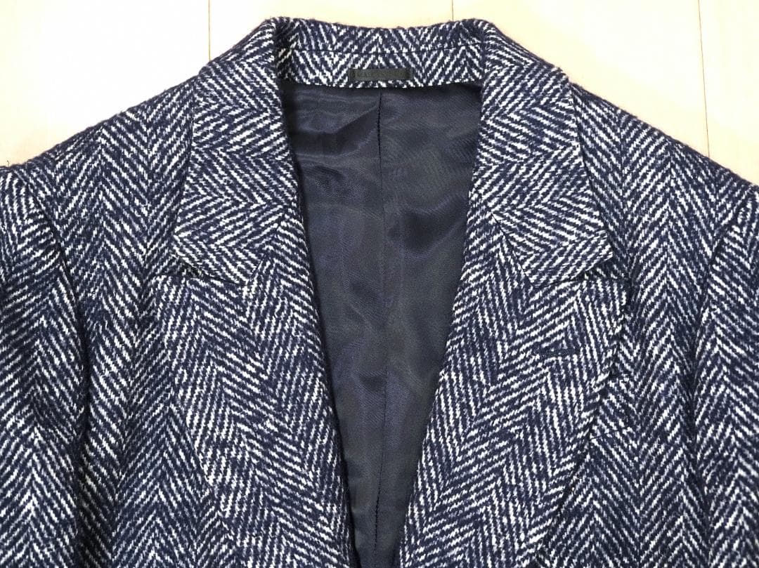 アレキサンダーマックィーン 11AWヘリンボーンツイードチェスターコート46