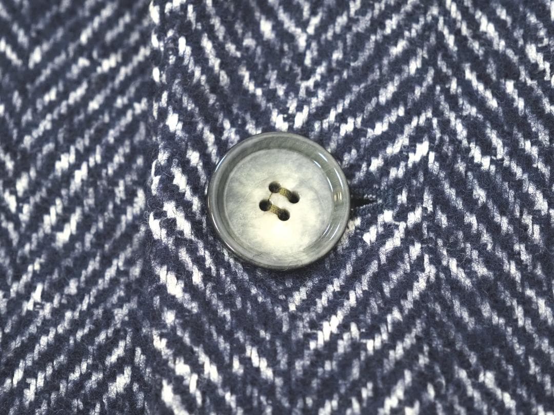 アレキサンダーマックィーン 11AWヘリンボーンツイードチェスターコート46