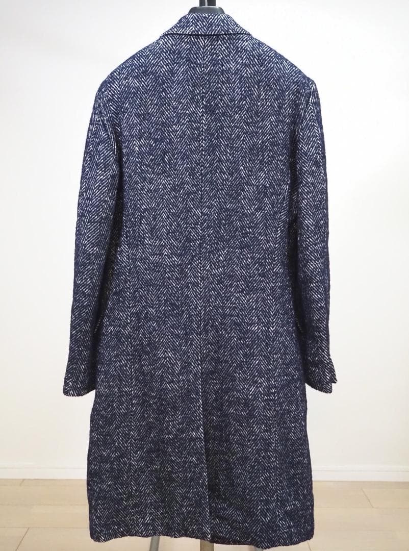アレキサンダーマックィーン 11AWヘリンボーンツイードチェスターコート46