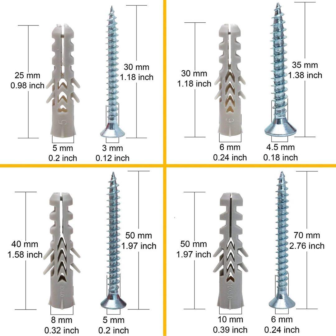 ❤️特別セール❤️ ボードアンカー 木ネジキット 石こうボード壁用アンカー