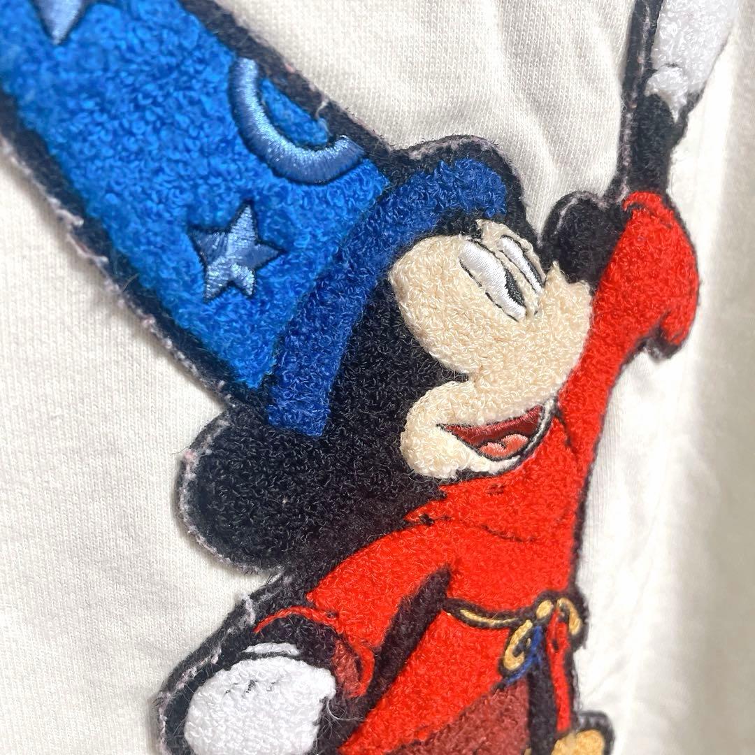 キス ディズニー コラボ ミッキーマウス 刺繍 スウェット トレーナー 古着 M