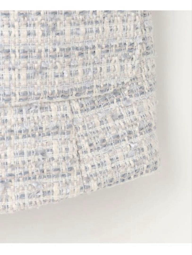 美品　anysis ノーカラーツイードジャケット グレー