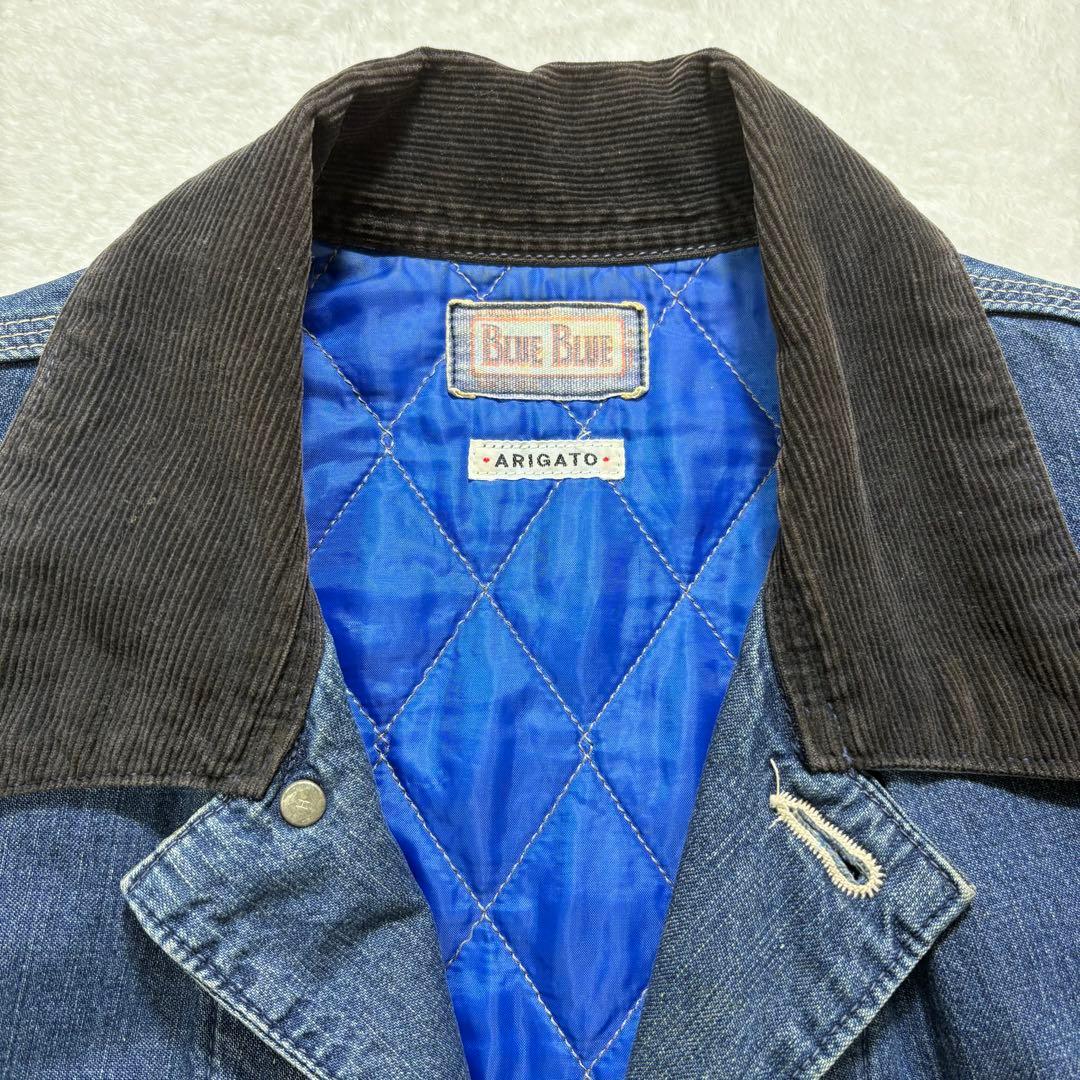 美品◎BLUE BLUE デニム カバーオール ハリウッドランチマーケット