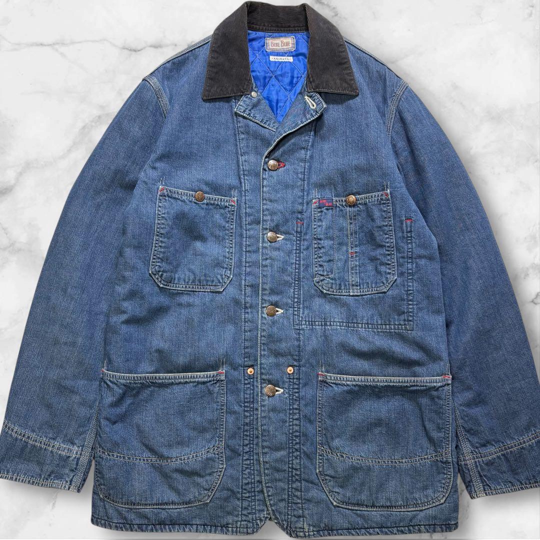 美品◎BLUE BLUE デニム カバーオール ハリウッドランチマーケット