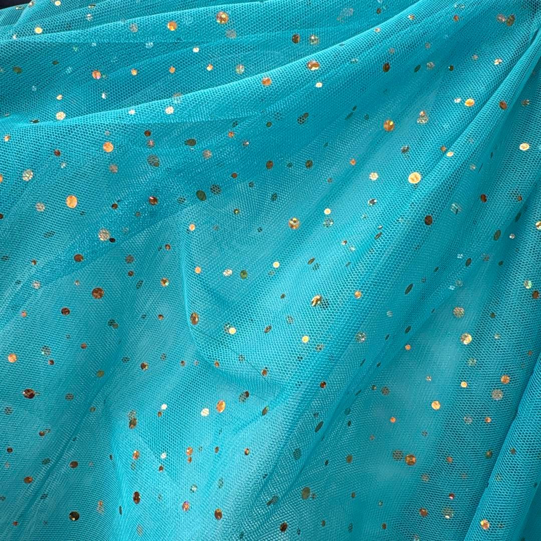 ドレスコ エメラルドブルージュエリードレス 120