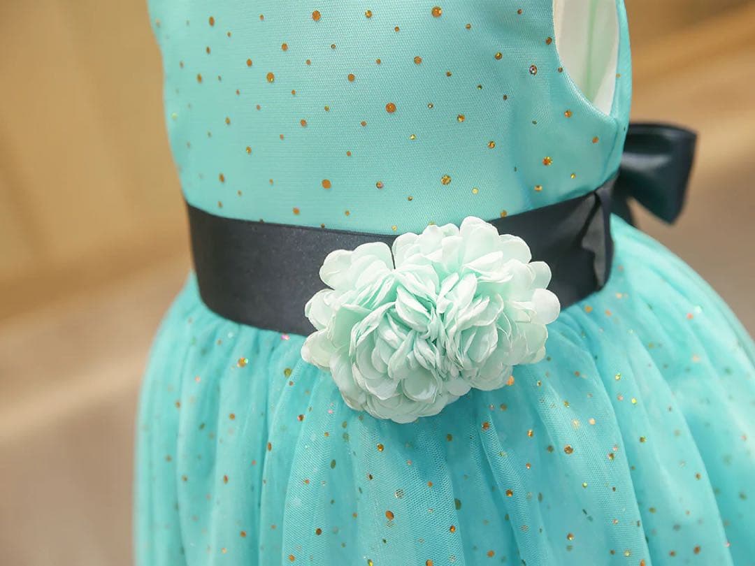 ドレスコ エメラルドブルージュエリードレス 120