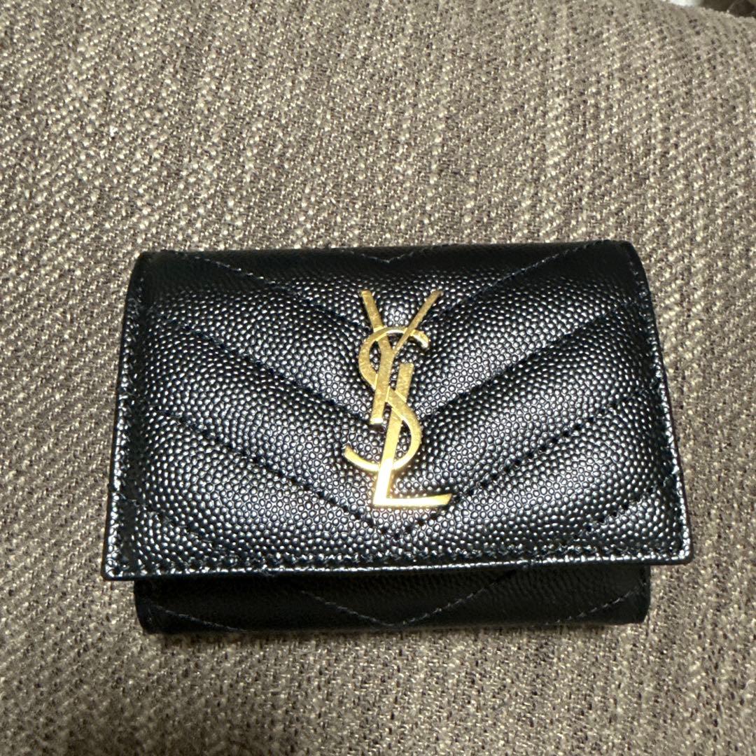 SAINT LAURENT 黒 レザーキーケース