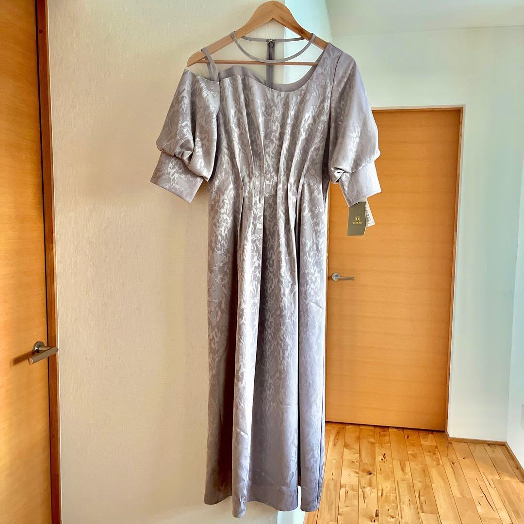 【美品】Meandering waist tuck flare dress M