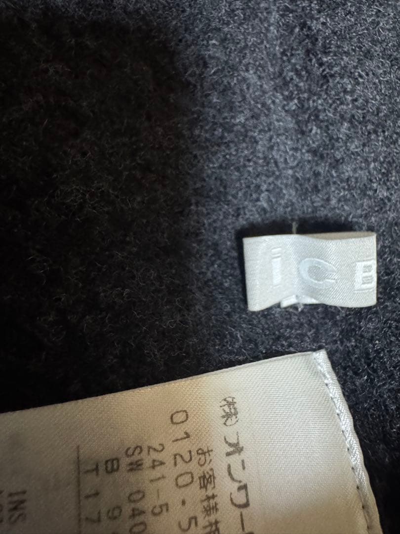 ICBグレー ノースリーブ ベスト ウール