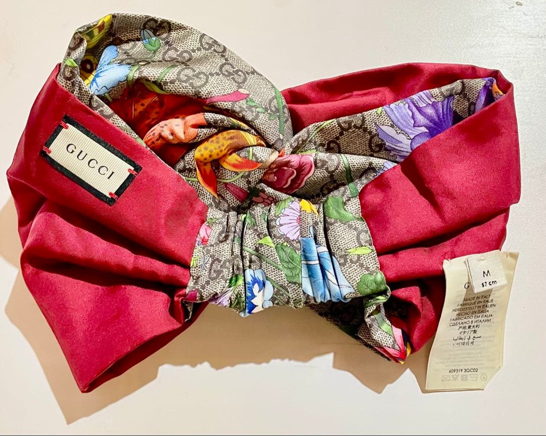 グッチ 花柄 ヘアバンド