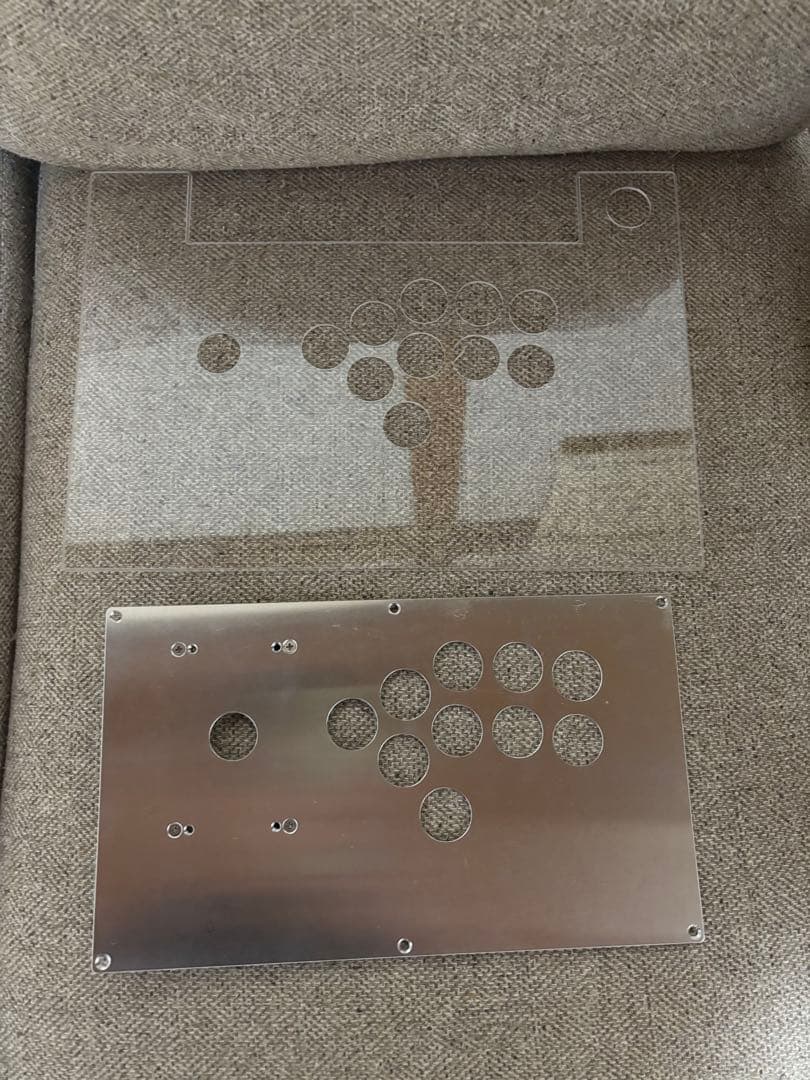 【ホリ ファイティングスティックα 用 カスタム天板（アルミ製）】　※天板のみ