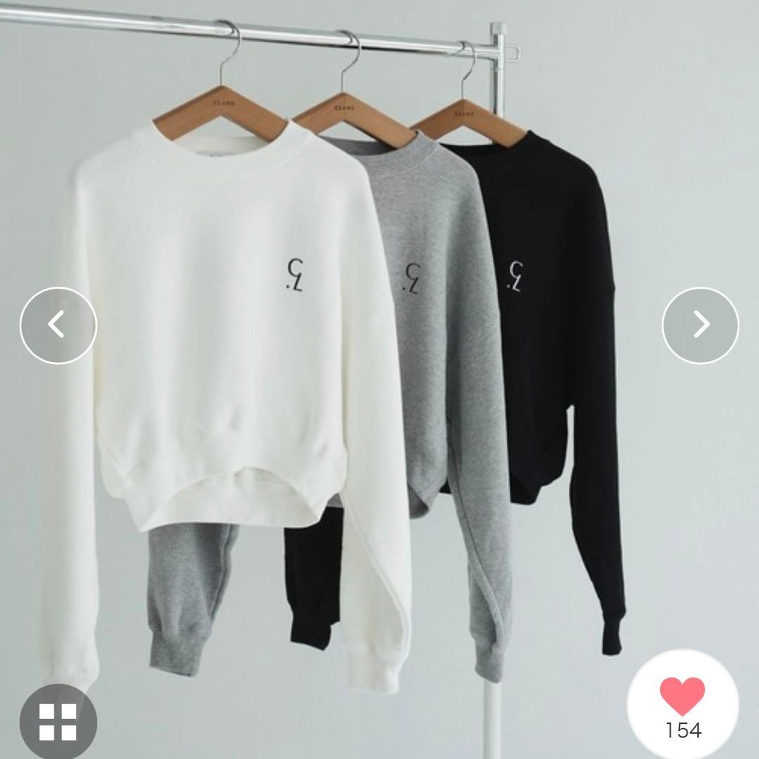 【1度のみ着用】 CLANE クラネ LOGO SHORT SWEAT TOPS