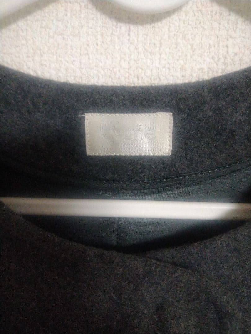 cygne シーニュ　スカラップケープsophie 　ポンチョ　グレー　サイズ1