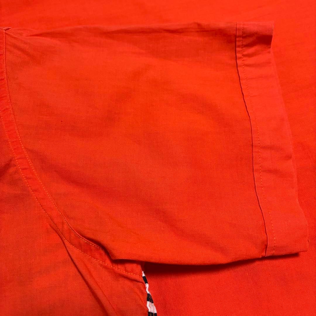 1950's 60's ビンテージ ボーリングシャツ M ボーダー 刺繍なし