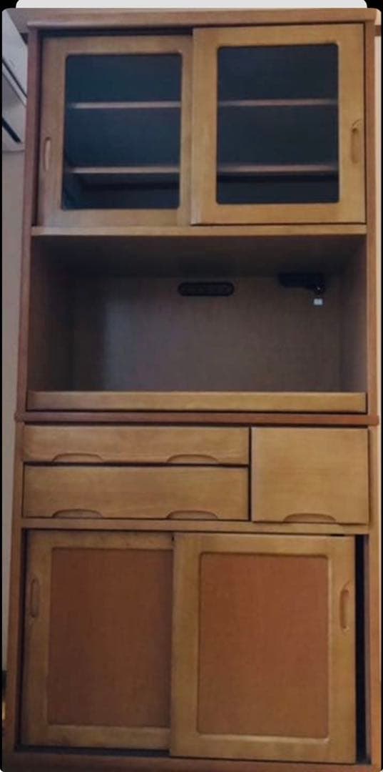 カリモク　木製食器棚