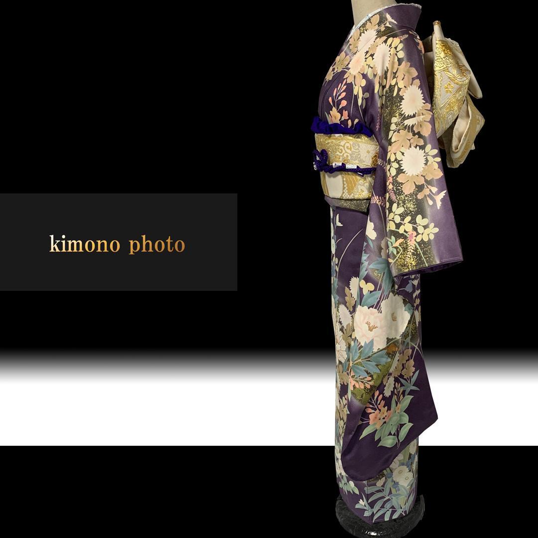 【新品、未使用】振袖7点フルセット【極上逸品】正絹【金駒刺繍友禅染】トールサイズ