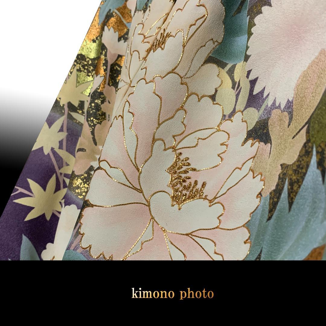【新品、未使用】振袖7点フルセット【極上逸品】正絹【金駒刺繍友禅染】トールサイズ