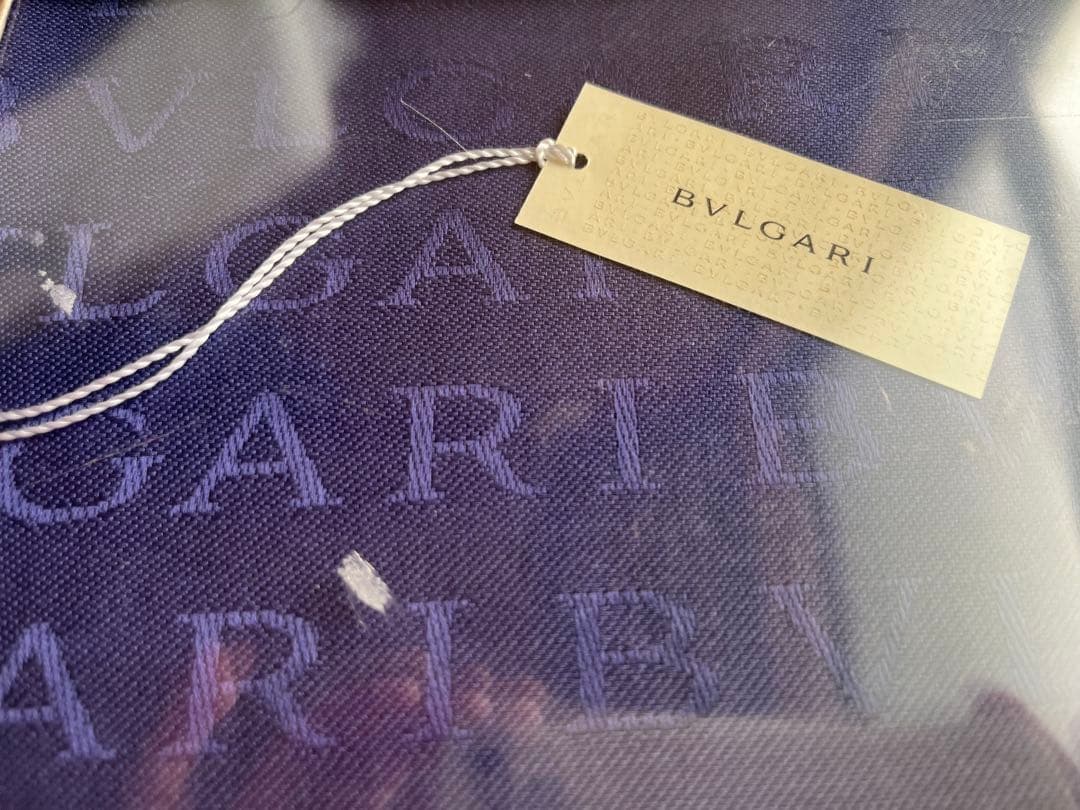 【未開封】BVLGARI ブルガリ ストール ネイビー