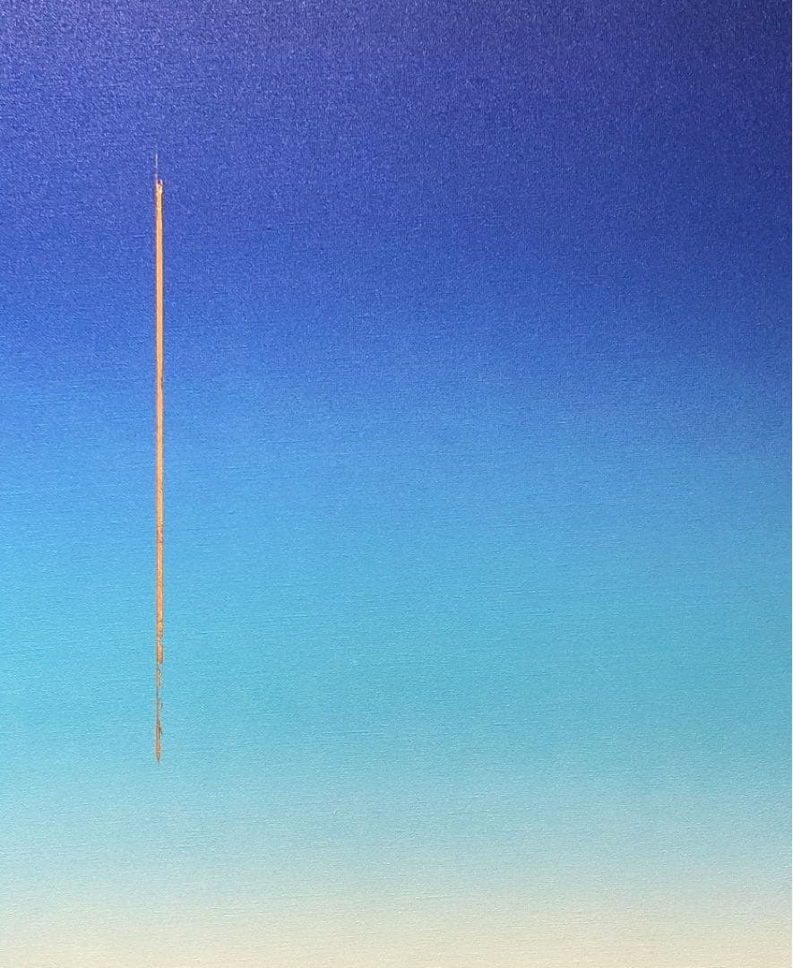 【Kentaku】油絵　原画　抽象画　青　空　夏　現代アート　F8