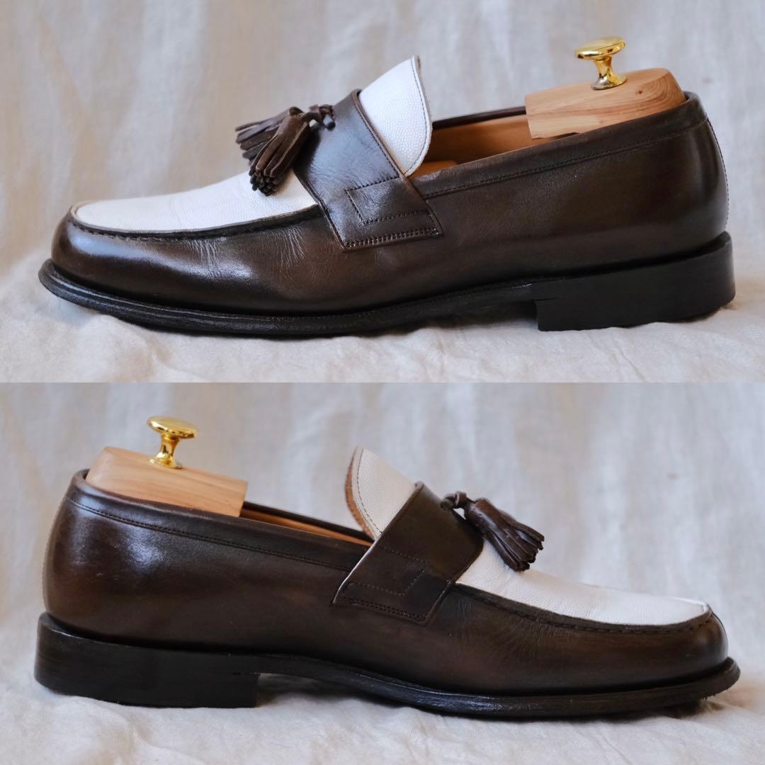 Church’sチャーチ101コンビタッセルローファー茶× 白RADLEY90F