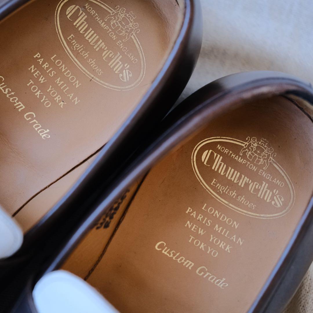 Church’sチャーチ101コンビタッセルローファー茶× 白RADLEY90F