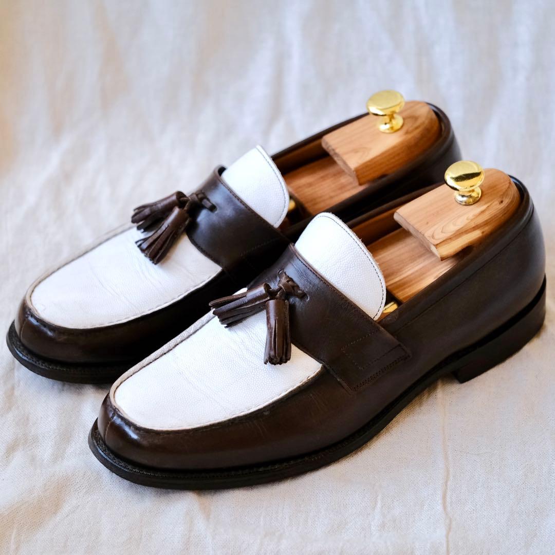 Church’sチャーチ101コンビタッセルローファー茶× 白RADLEY90F