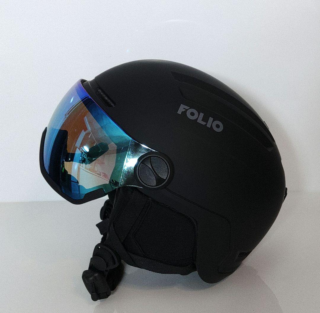 FOLIO スキー スノーボード シールド付きヘルメット 大人Lサイズ極美品✨