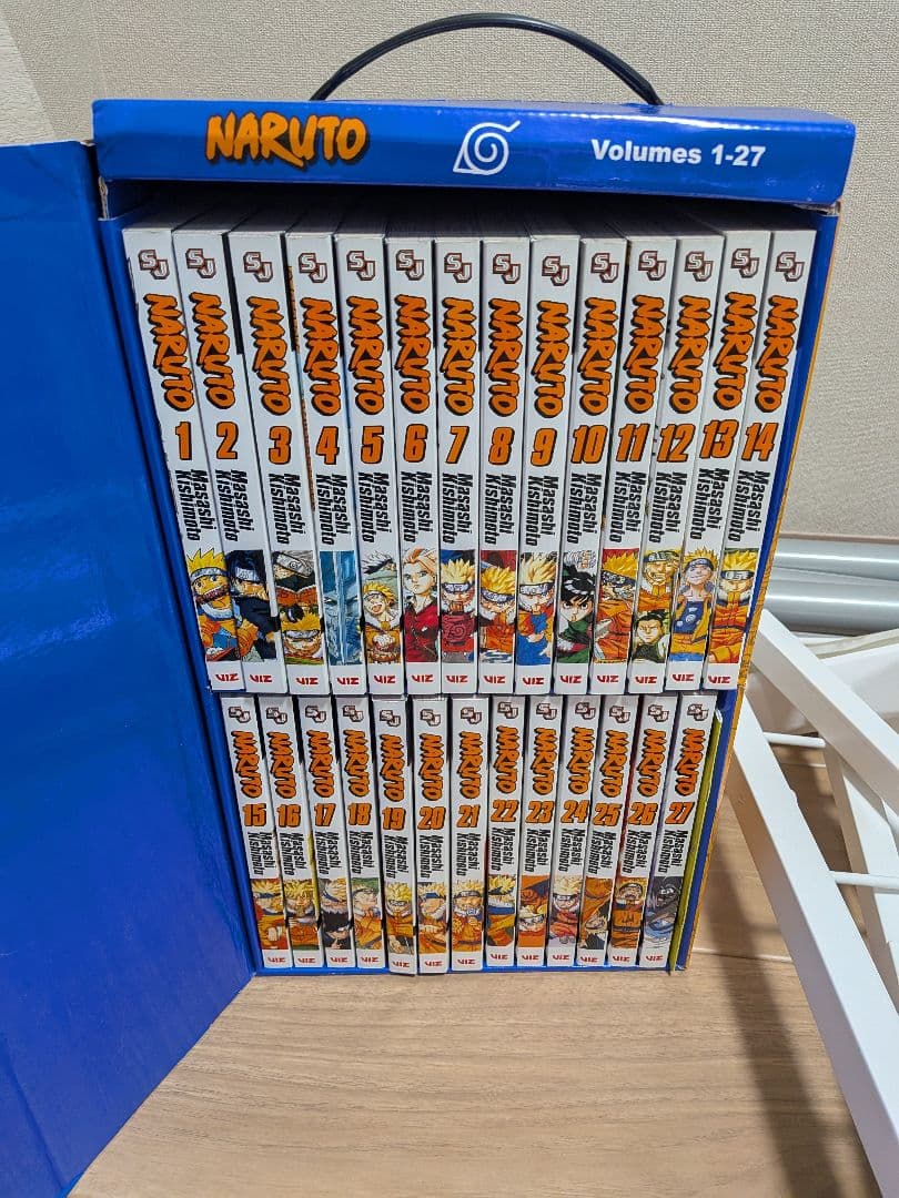 NARUTO 英語版 全巻セット (1-27巻) ボックス付き