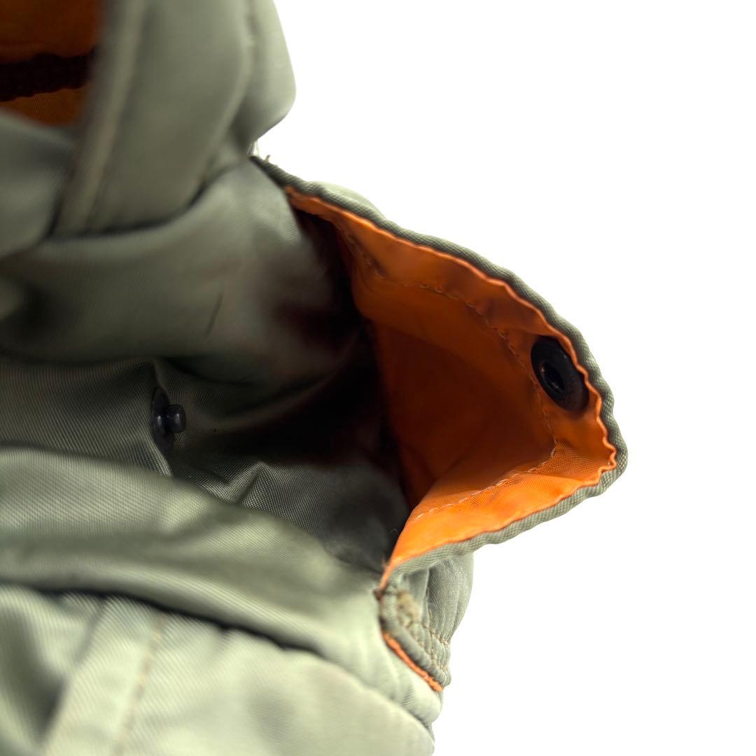 極美品 ポーター タンカー ミニボストン ダッフルバッグ ロゴ セージグリーン