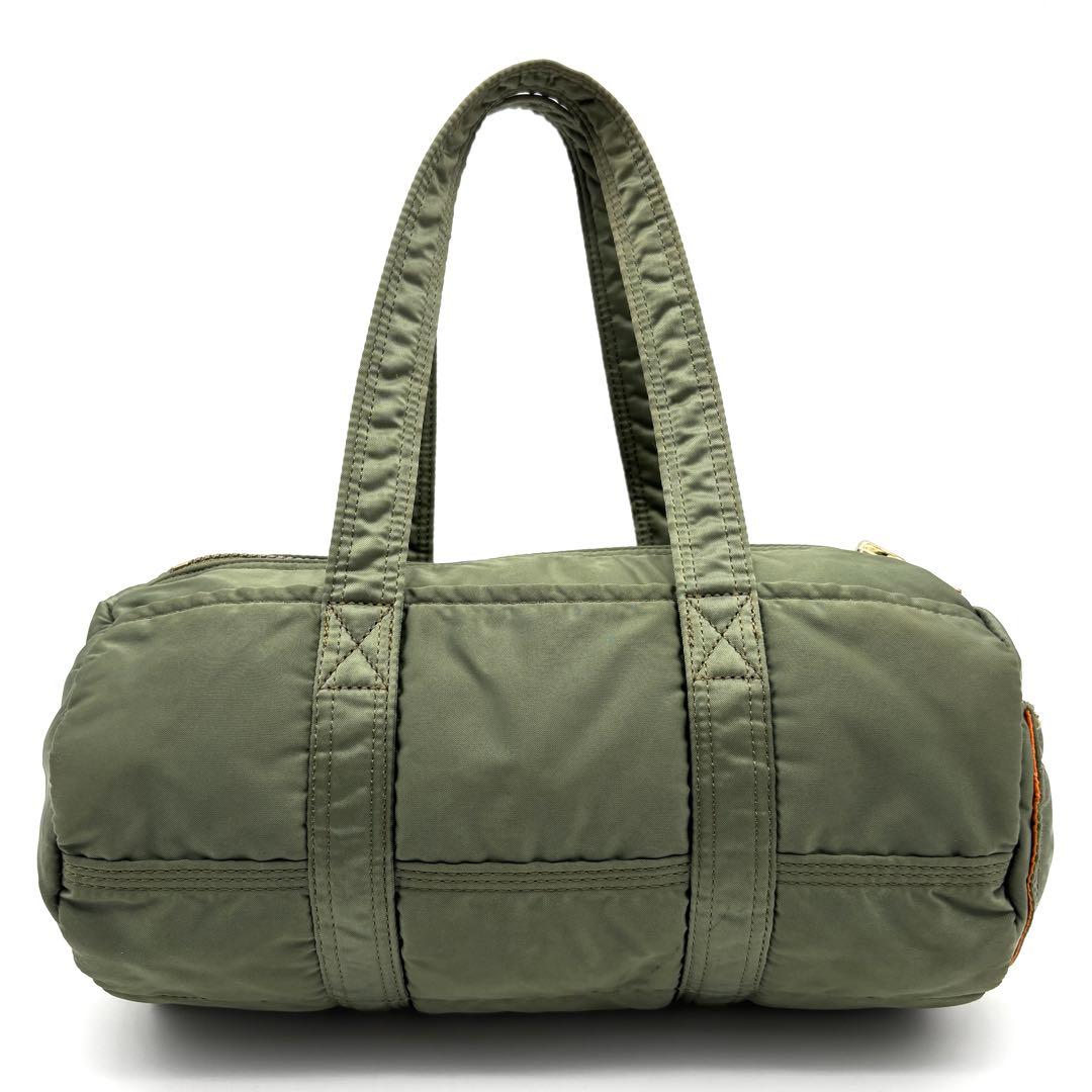 極美品 ポーター タンカー ミニボストン ダッフルバッグ ロゴ セージグリーン